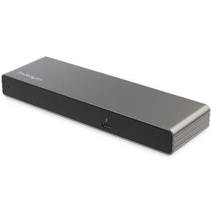 StarTech.com TB3DK2DHVUE replicatore di porte e docking station per laptop Cablato Grigio