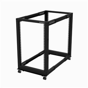 StarTech.com 4POSTRACK18U rack Rack indipendenti Nero