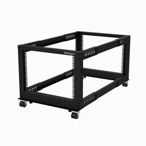 StarTech.com 4POSTRACK8U rack Rack indipendenti Nero