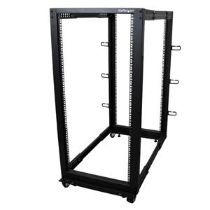 StarTech.com 4POSTRACK25U rack Rack indipendenti Nero