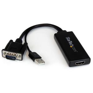 StarTech.com VGA2HDU cavo e adattatore video Nero