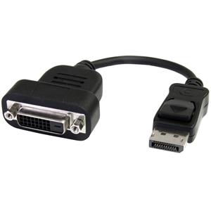 StarTech.com DP2DVIS cavo e adattatore video 0,2 m Nero