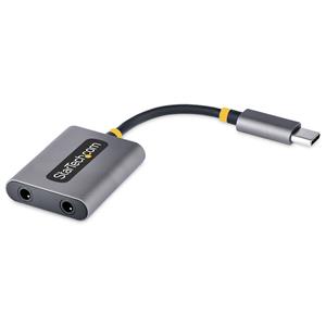 StarTech.com USBC-AUDIO-SPLITTER splitter audio Grigio