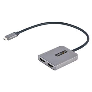 StarTech.com MST14CD122HD adattatore grafico USB 3840 x 2160 Pixel Nero, Grigio