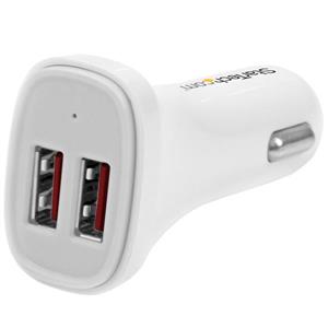 StarTech.com USB2PCARWHS Caricabatterie per dispositivi mobili Universale Bianco Accendisigari Auto