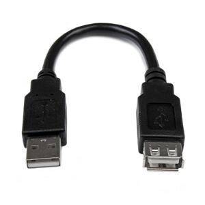 StarTech.com USBEXTAA6IN cavo USB 0,152 m USB A Nero