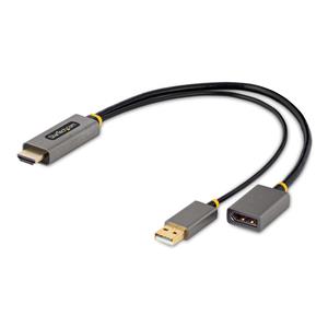 StarTech.com 128-HDMI-DISPLAYPORT cavo e adattatore video 0,3 m HDMI tipo A (Standard) Nero, Grigio