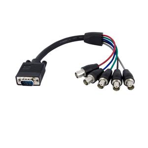 StarTech.com VGABNCMF1 cavo e adattatore video 0,3 m VGA (D-Sub) 5 x BNC Nero