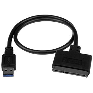 StarTech.com USB312SAT3CB adattatore per inversione del genere dei cavi USB 3.1 A SATA 7+15 pin Nero