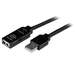 StarTech.com 10m, USB2.0 - USB2.0 cavo USB USB A Nero