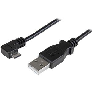 StarTech.com USBAUB50CMRA cavo USB USB 2.0 USB A Micro-USB A Nero