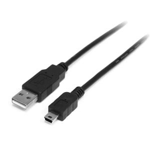 StarTech.com 2m, USB 2.0 A/Mini USB B, M/M cavo USB USB A Mini-USB B Nero