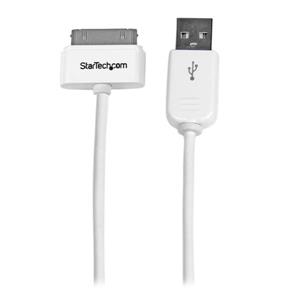 StarTech.com USB2ADC1M cavo per cellulare Bianco USB A Apple 30-pin