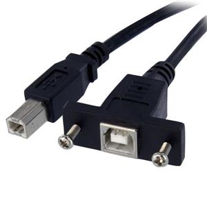 StarTech.com USBPNLBFBM3 cavo USB 0,91 m USB 2.0 USB B Nero