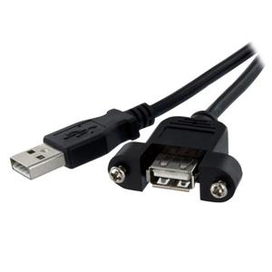 StarTech.com USBPNLAFAM1 cavo USB 0,3 m USB A Nero