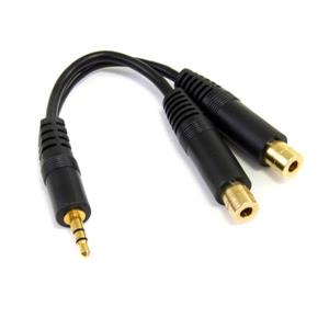 StarTech.com MUY1MFF cavo audio 0,15 m 3.5mm 2 x 3.5mm Nero