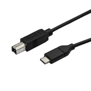 StarTech.com USB2CB3M cavo USB USB C USB B Nero