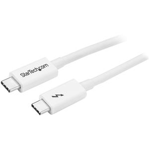 StarTech.com TBLT3MM1MW Cavo Thunderbolt 20 Gbit/s Bianco