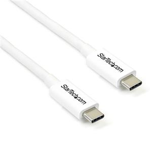 StarTech.com TBLT3MM2MW Cavo Thunderbolt 20 Gbit/s Bianco