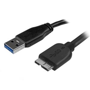 StarTech.com USB3AUB2MS cavo USB USB 3.2 Gen 1 (3.1 Gen 1) USB A Micro-USB B Nero