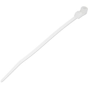 StarTech.com CBMZTS10N4 fascetta Releasable cable tie Nylon, Plastica Bianco 100 pz