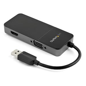 StarTech.com USB32HDVGA adattatore grafico USB 3840 x 2160 Pixel Nero, Argento