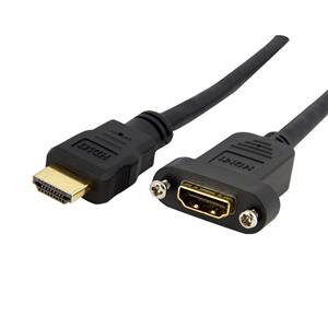 StarTech.com HDMIPNLFM3 cavo HDMI 0,9 m HDMI tipo A (Standard) Nero