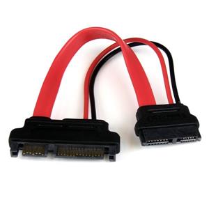 StarTech.com SLSATAADAP6 cavo SATA 0,1524 m Slimline SATA 13 pin SATA 7+15 pin Rosso