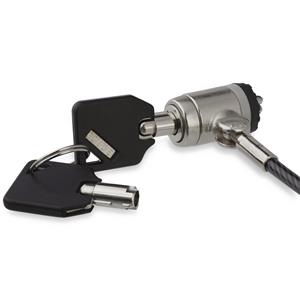 StarTech.com LTLOCKKEY cavo di sicurezza Nero, Argento 2 m