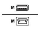 USB CABLE A TO MINI-B 4 .