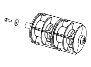 ASSY MEDIA SUPPLY HUB H4 - METAL