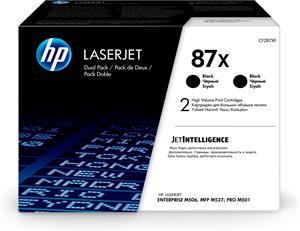 HP 87X 2-pack High Yield Black Original LaserJet Toner Cartridges cartuccia toner 2 pz