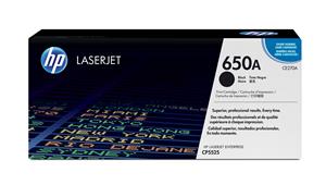 HP 650A Black Original LaserJet Toner Cartridge cartuccia toner 1 pz