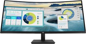 HP P34hc G4 WQHD USB-C Curved Monitor Monitor PC 86,4 cm (34) 3440 x 1440 Pixel Quad HD LED Nero