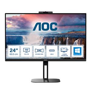 AOC V5 24V5CW/BK Monitor PC 60,5 cm (23.8) 1920 x 1080 Pixel Full HD LED Nero