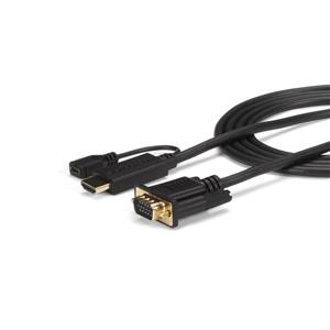 StarTech.com HD2VGAMM10 cavo e adattatore video VGA (D-Sub) HDMI + Micro USB Nero