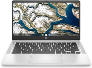 HP Chromebook 14a-na0078nl Intel Celeron N4120 35,6 cm (14) HD 4 GB LPDDR4-SDRAM 64 GB eMMC Wi-Fi 5 (802.11ac) ChromeOS Argento