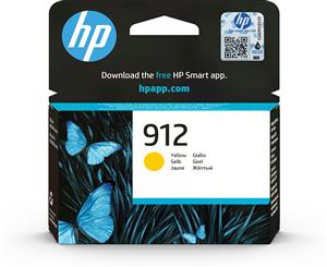 HP 912 Yellow Original Ink Cartridge cartuccia d'inchiostro 1 pz Resa standard