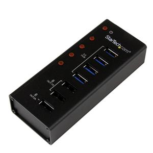 StarTech.com ST4300U3C3 hub di interfaccia USB 3.2 Gen 1 (3.1 Gen 1) Type-B 5000 Mbit/s Nero