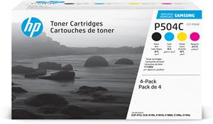 Samsung CLT-P504C 4-pack Cyan/Magenta/Yellow/Black Original Toner Cartridge cartuccia toner 4 pz Originale Nero, Ciano, Magenta, Giallo