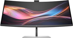 HP Series 7 Pro 34 inch WQHD Conferencing Monitor - 734pm Monitor PC 86,4 cm (34) 3440 x 1440 Pixel Wide Quad HD Nero, Argento