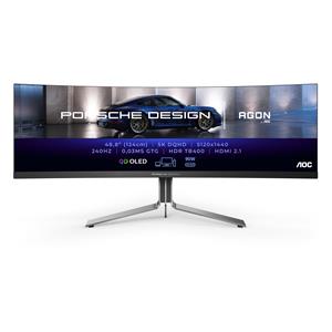 AOC Porsche PD49 LED display 124,5 cm (49) 5120 x 1440 Pixel DQHD QDOLED Nero