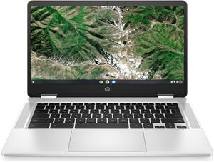 HP Chromebook x360 14a-ca0019nl Intel Celeron N4120 35,6 cm (14) Touch screen Full HD 4 GB LPDDR4-SDRAM 64 GB eMMC Wi-Fi 5 (802.11ac) ChromeOS Argento