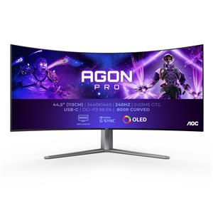 AOC AGON PRO AG456UCZD LED display 114,3 cm (45) 3440 x 1440 Pixel Wide Quad HD OLED Nero