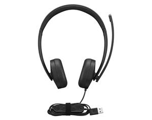 Lenovo 4XD1P83425 cuffia e auricolare Cablato A Padiglione Musica e Chiamate USB tipo A Nero