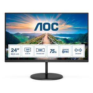 AOC V4 Q24V4EA LED display 60,5 cm (23.8) 2560 x 1440 Pixel 2K Ultra HD Nero