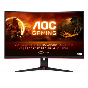 AOC G2 C27G2ZE/BK Monitor PC 68,6 cm (27) 1920 x 1080 Pixel Full HD LED Nero, Rosso