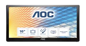 AOC 59 Series E1659FWU LED display 39,6 cm (15.6) 1366 x 768 Pixel Nero