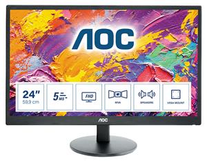 AOC M2470SWH LED display 59,9 cm (23.6) 1920 x 1080 Pixel Full HD Nero