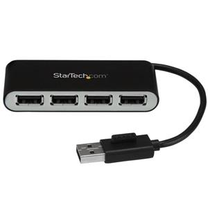 StarTech.com ST4200MINI2 hub di interfaccia 480 Mbit/s Nero, Argento